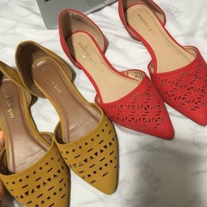 Madden girl women’s flats size 9 red and yellow